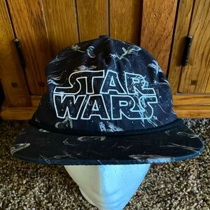 Star Wars All Over Print Flat Bill Snapback Cap